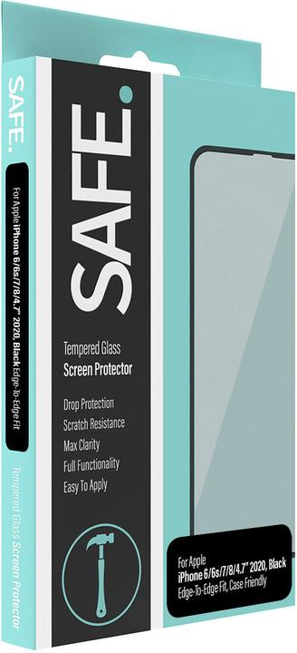 Produktbild Safe. Displayschutz Case Friendly iPhone 6/6s/7/8/SE (2020/2022) (1 Stück, Apple iPhone 6s, Apple iPhone 7, Apple iPhone SE (3rd Gen), Apple iPhone SE (2nd Gen), Apple iPhone 6, Apple iPhone 8)