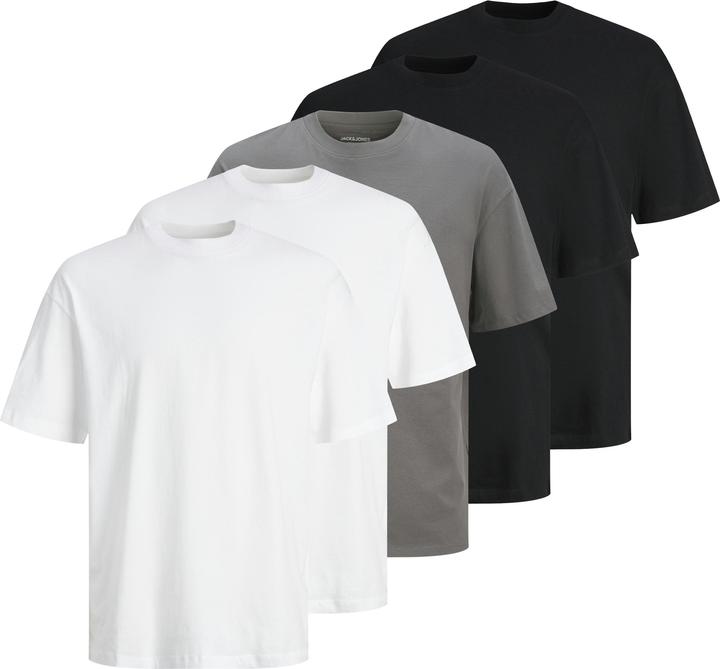 Produktbild Jack & Jones Jjhugo Loose Tee Ss Crew Neck 5pk Mp (XXL)