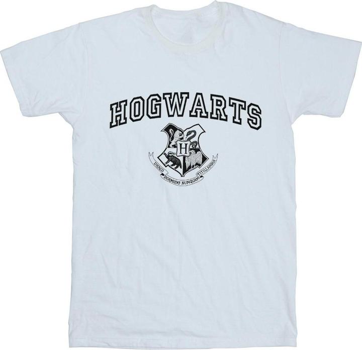 Actual product image Girls Hogwarts Crest Cotton T-Shirt (152, 158)