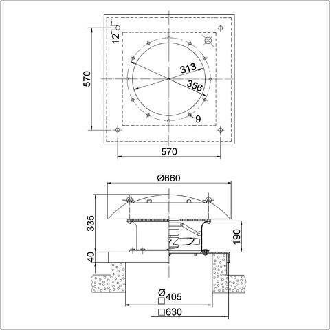 Actual product image Maico MAI EZD30/4B Axial Roof Fan INenn 0.45A IMax 0.45A 90W