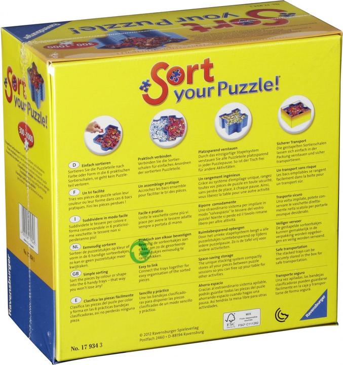 Productafbeelding Ravensburger Stapelbare kunstschalen (1000 onderdelen)