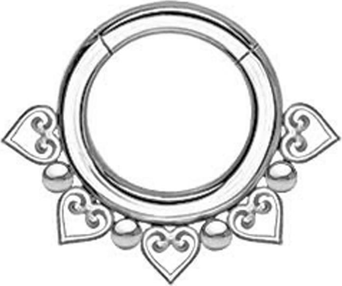 Produktbild Star Piercing Dehnspirale mit Abalone aus Wasserbüffelhorn (Organisch)