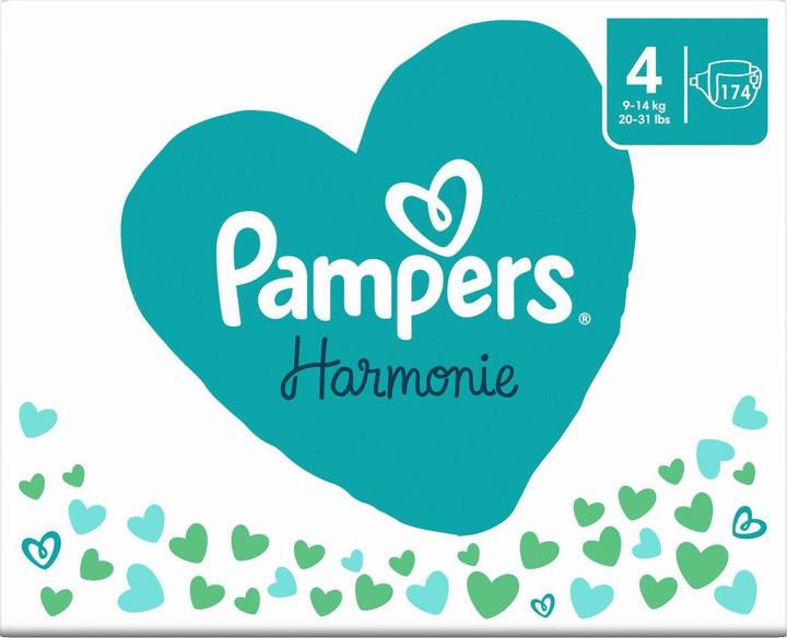 Immagine prodotto Pampers Harmonie (Dimensione 4, Pacco mensile, 174 Pezzo/i)