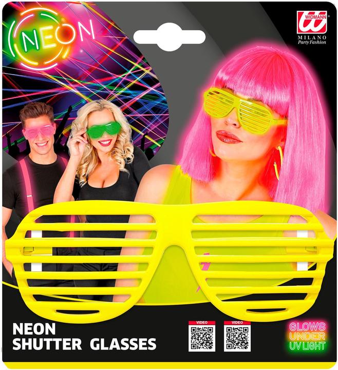 Actual product image Widmann 80s - Atzen glasses neon