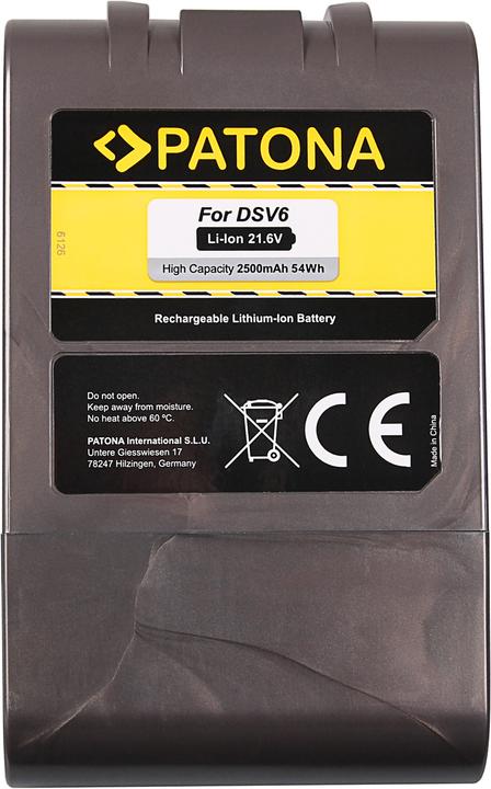 Actual product image Patona Battery for Dyson V6