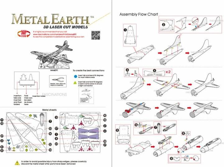 Immagine prodotto Metal Earth B-17 fortezza volante