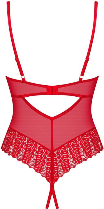 Produktbild Obsessive Ingridia Schrittloser Teddy Rot (M/L)