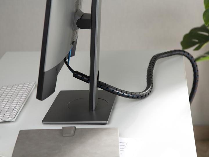 Produktbild equip Spiral-Kabelschlauch 100cm für Untertischmontage sw (Kabelspiralschlauch, 100 cm)