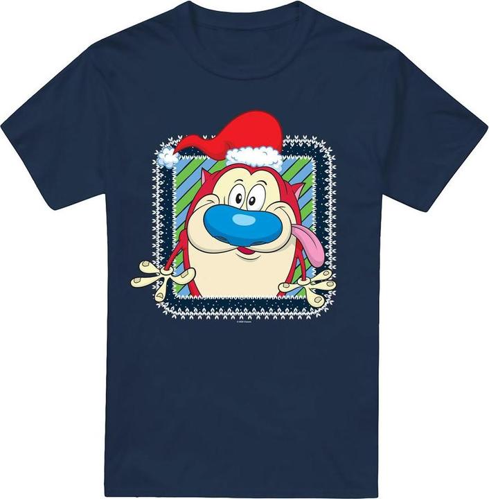 Produktbild Ren & Stimpy Festive TShirt weihnachtliches Design (S)