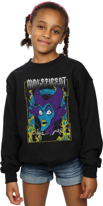 Actual product image Disney Girls Maleficent Poster Sweatshirt (152, 158)