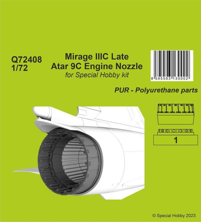 Actual product image CMK Mirage IIIC Late - Atar 9C Engine Nozzle 1/72
