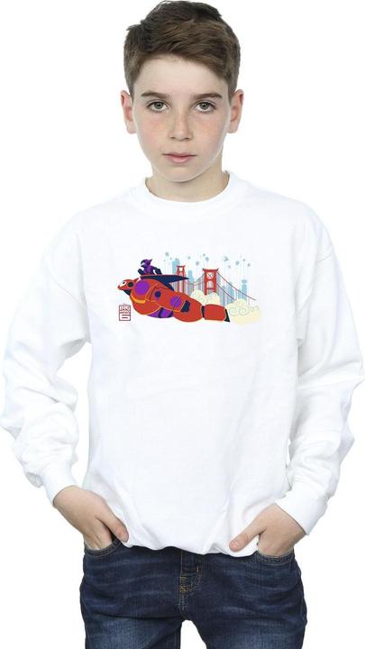 Actual product image Disney Boys Big Hero 6 Baymax Hiro Bridge Sweatshirt (140, 146)