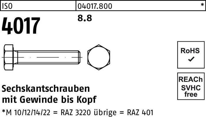 Actual product image Bufab Hexagon head screw ISO 4017 VG M 30 x 45 8.8 (10 Screws per piece)