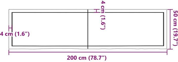Image du produit VidaXL Saba (200 x 50 x 6 cm)