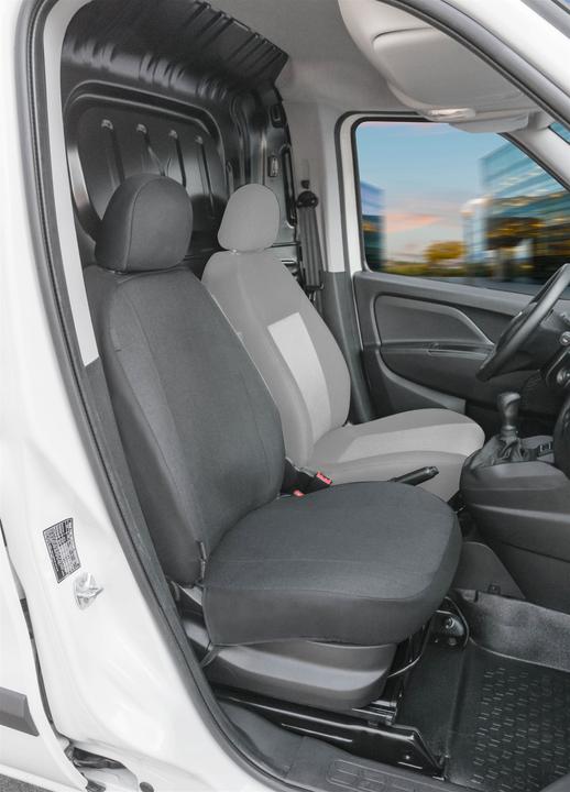 Actual product image Walser Seat covers for Fiat Doblo 2 single seat front passenger polyester BJ 2010 today
