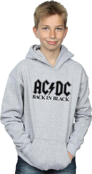 Produktbild AC/DC Back in Black Logo Kapuzenpullover Jungen (116)