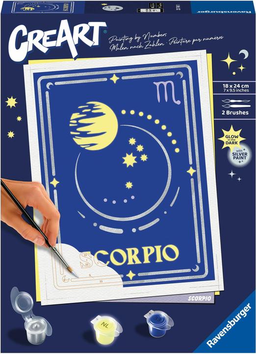 Actual product image Ravensburger CreArt - Painting by numbers 23740 - Scorpio - from 14 years