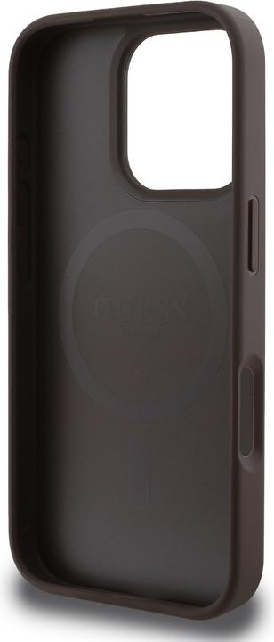 Image du produit Guess GUHMP16XP4PWPW iPhone 16 Pro Max brązowy/brown MagSafe PU Peony On 4G Background (Apple iPhone 16 Pro Max)