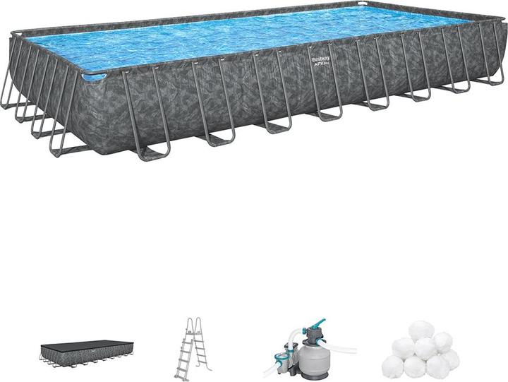 Immagine prodotto Bestway APX 365 Set piscina rettangolare 956x488x132 (956 x 488 x 132 cm)