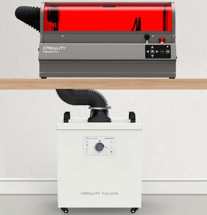 Actual product image Creality Falcon YW200 smoke extraction unit with filter (Cleaning)