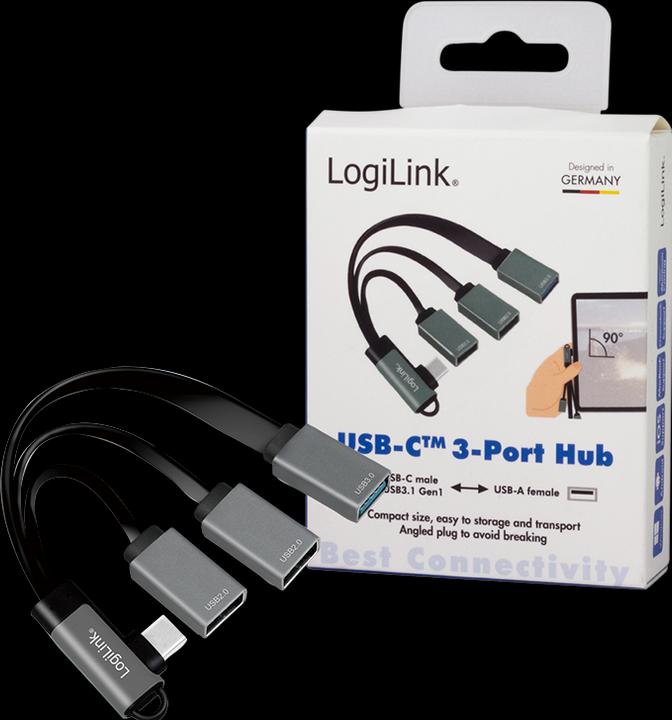 Actual product image LogiLink USB-C hub (USB-C, 3 Ports)