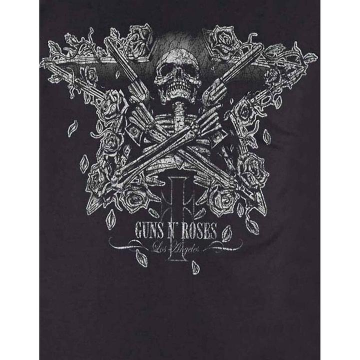 Actual product image Universal Textiles Unisex Adult Skeleton Guns T-Shirt (S)