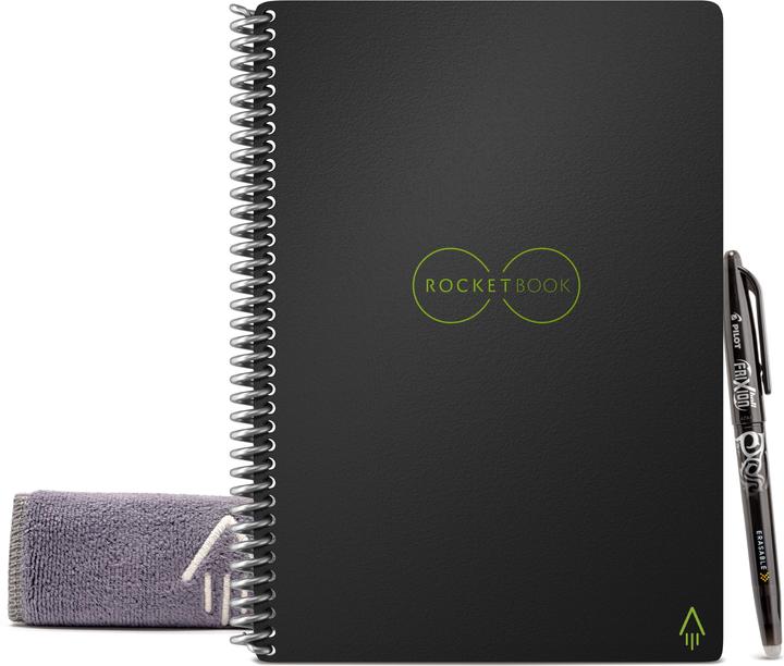 Rocketbook Carnet de notes Core Smart (A5, Pointillés, Couverture rigide)
