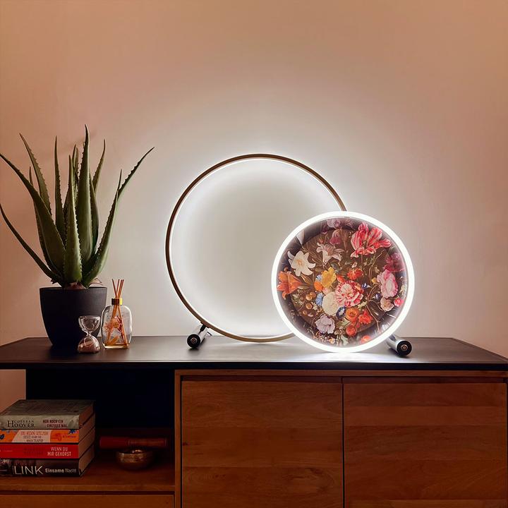 Immagine prodotto s.luce Lampada da tavolo ad anello LED diretta o indiretta (2070 lm)
