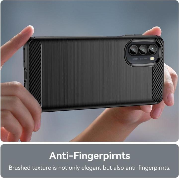 Produktbild Screenguard Motorola Moto G52 Hülle Carbon Brushed Soft TPU (Motorola Moto G52)