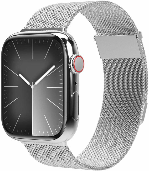 Actual product image Vonmählen Milanese wristband 2 for Apple Watch 38 40 41 mm silver (Stainless steel)
