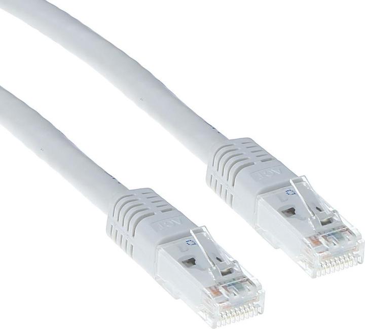 Immagine prodotto Cavo patch U/UTP CAT5E bianco di 15 metri con connettori RJ45. Cat5e u/utp bianco 15.00m (U/UTP, CAT5, 15 m)