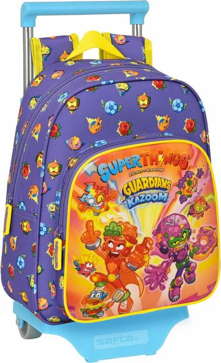 Produktbild Superthings Schulrucksack mit Rädern Guardians of Kazoom Lila Gelb (27 x 33 x 10 cm)