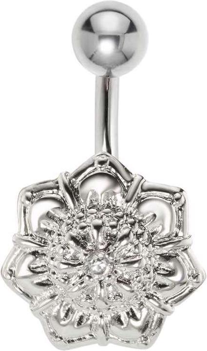 Immagine prodotto Bijouteria Piercing ventre (Vetro (di orologio), Acciaio chirurgico 316L, Ottone rodiato in ottone rodiato)