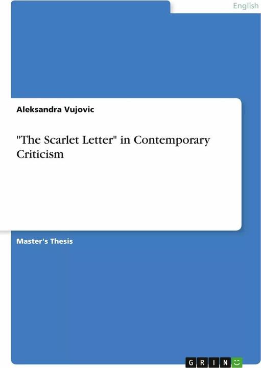 Produktbild 'The Scarlet Letter' in Contemporary Criticism (Englisch, Aleksandra Vujovic, 2022)