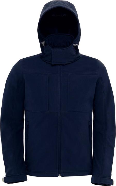 Produktbild B&C SoftshellJacke mit Kapuze FleeceInnenfutter atmungsaktiv wasserabweisend winddicht (XXL)