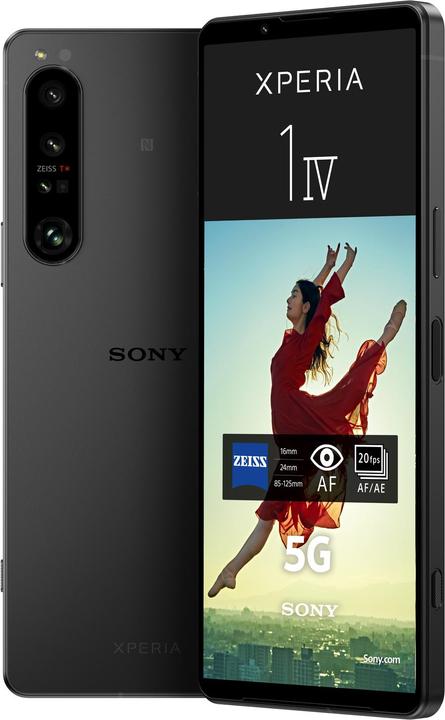 Actual product image Sony Xperia 1 IV (256 GB, Black, 6.50", SIM + eSIM, 12 Mpx, 5G)
