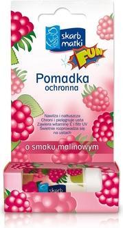 Actual product image Skarb Matki Skarb Matkifun Raspberry Flavored Protective Lip Balm For Children - 65g