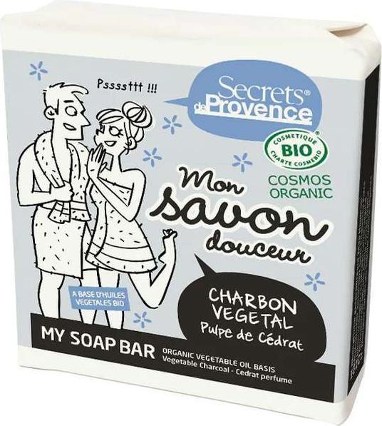 Immagine prodotto Secrets de Provence Sapone biologico CHARCOAL (Sapone duro)