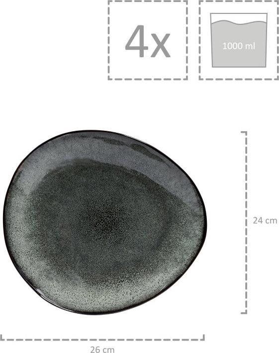 Immagine prodotto Sänger Geschirr Set di ciotole per pasta Copenhagen (24 cm, 1 l, 4 x)