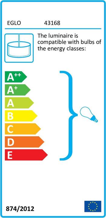 Label énergétique EGLO Lubenham (E27)