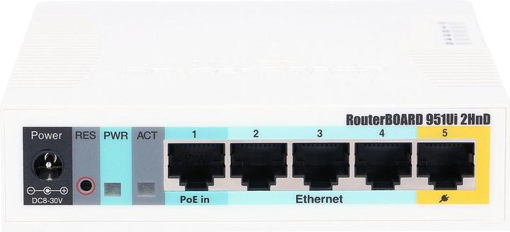 Image du produit MikroTik RB951UI-2HND : Routeur WLAN à 5 ports