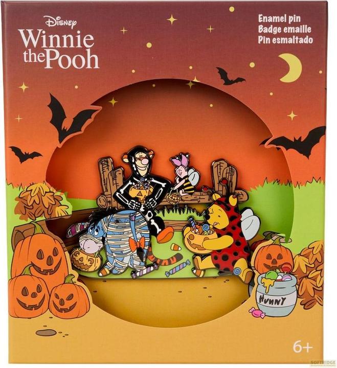 Produktbild Loungefly Disney by Enamel Ansteck-Pin Winnie the Pooh Trick R Treat Moving Limited Edition 8 cm