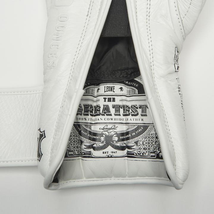 Actual product image Leone Boxing Gloves The Greatest White GN111 (18 OZ)