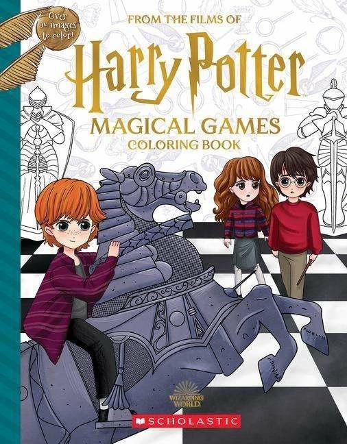 Immagine prodotto Libro da colorare dei giochi magici (Harry Potter) (Inglese, Jenna Ballard, Tabacco Viola, 2023)