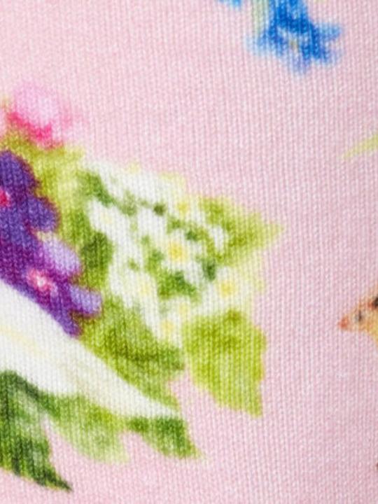 Produktbild Burlington Socken "Joyful Flower" dunkelrosa gestreift (36 - 41)