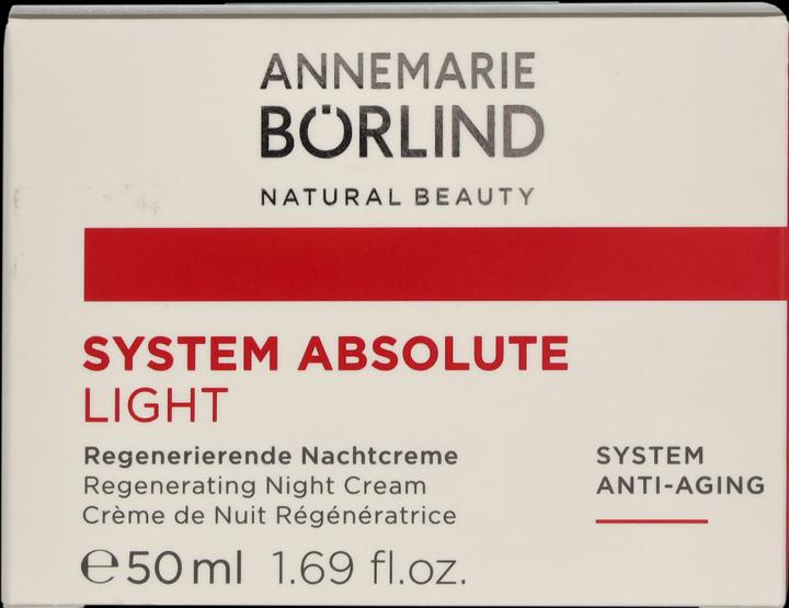 Energy Label Annemarie Börlind System Absolute Anti-Aging Night Light (50 ml, Night cream)