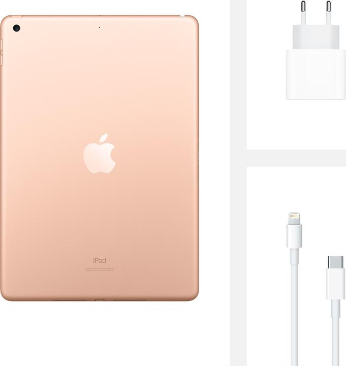Actual product image Apple iPad 2020 (8. Gen) (WLAN only, 10.20", 128 GB, Gold)
