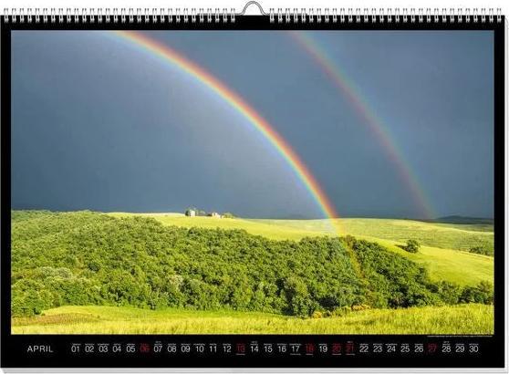 Actual product image Rainbow Premium Calendar 2025 (60 x 42 cm, German)