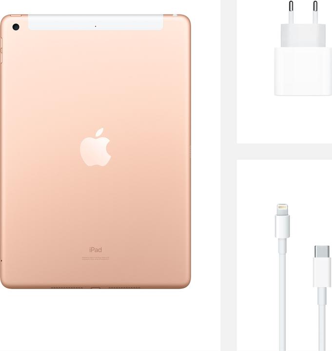 Produktbild Apple iPad 2020 (8. Gen) (4G, 10.20", 128 GB, Gold)