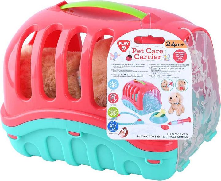 Image du produit Siva Peluche chien avec boîte de transport 7 pcs. (15 cm)